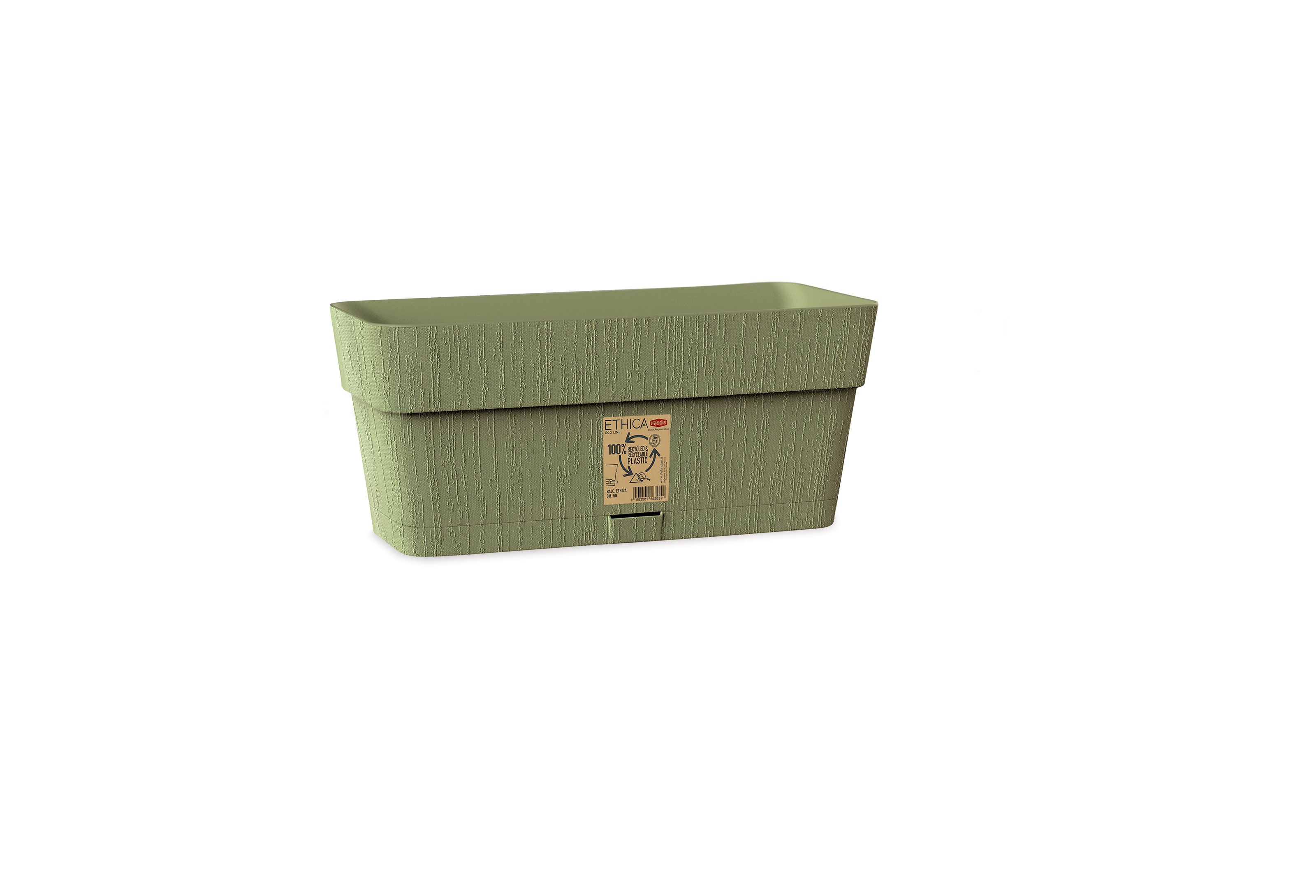 BLOEMBAK 30CM ETHICA 2.75L GROEN