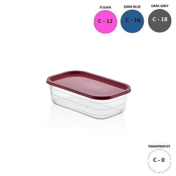 BOITE DE CONSERVAT. RECTANGULAIRE 390ML