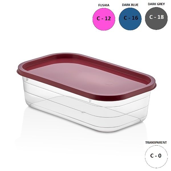 BOITE DE CONSERVAT. RECTANGULAIRE 1800ML