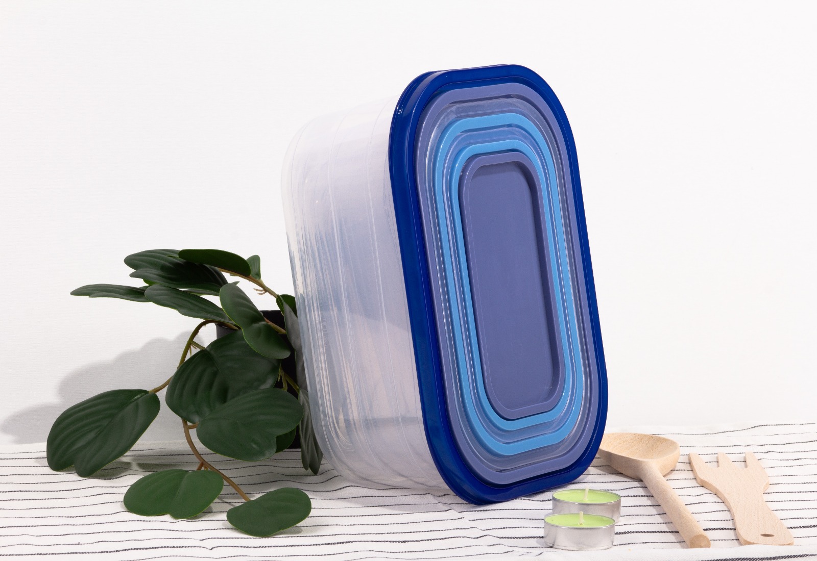 SET 7 BOITES DE CONSERVAT. RECT.