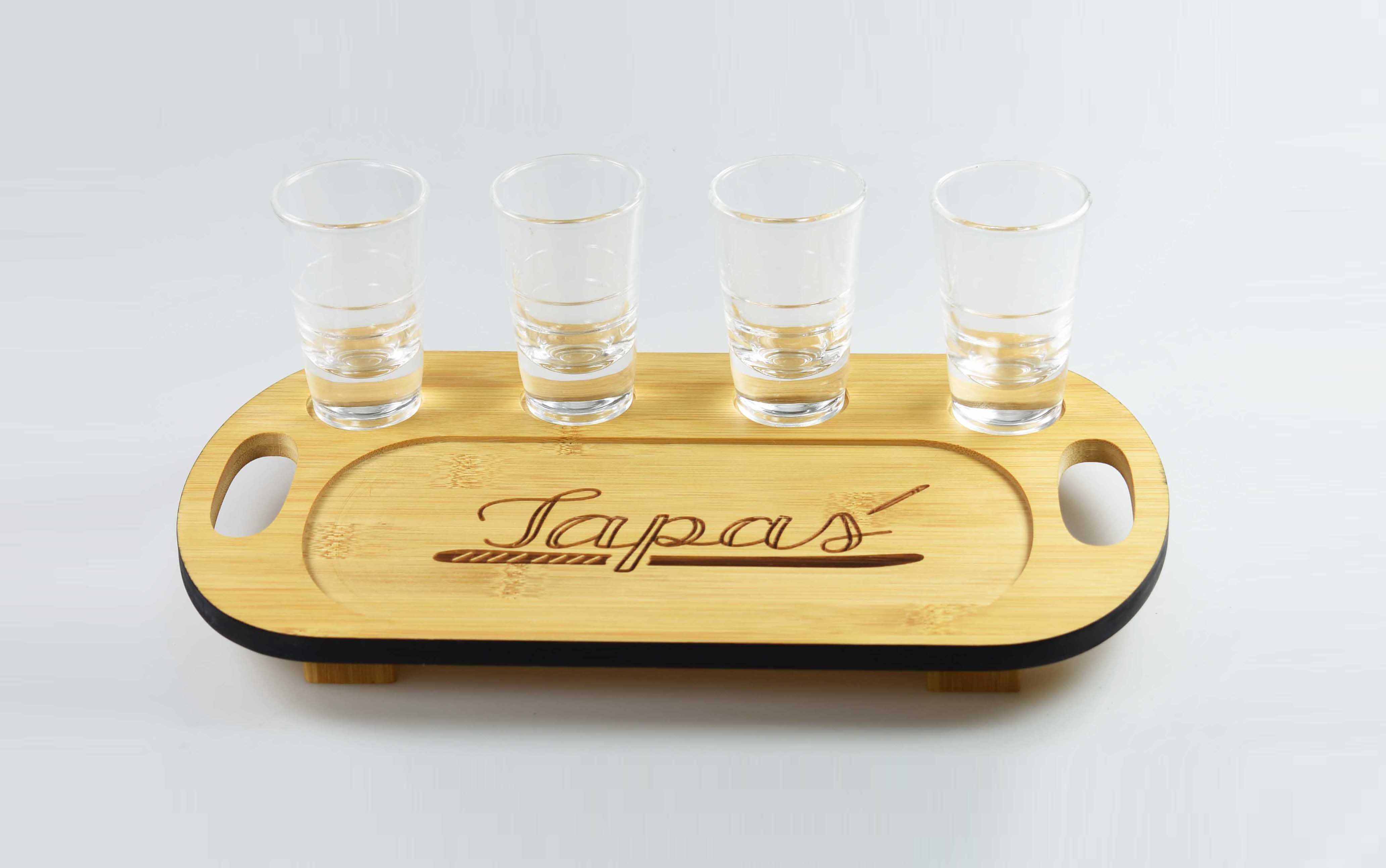 SET A TAPAS VERRES 5 PCS