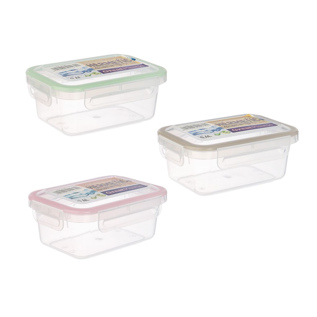 BOITE 4 CLIPS 0.5L ALBA 14X10X6CM