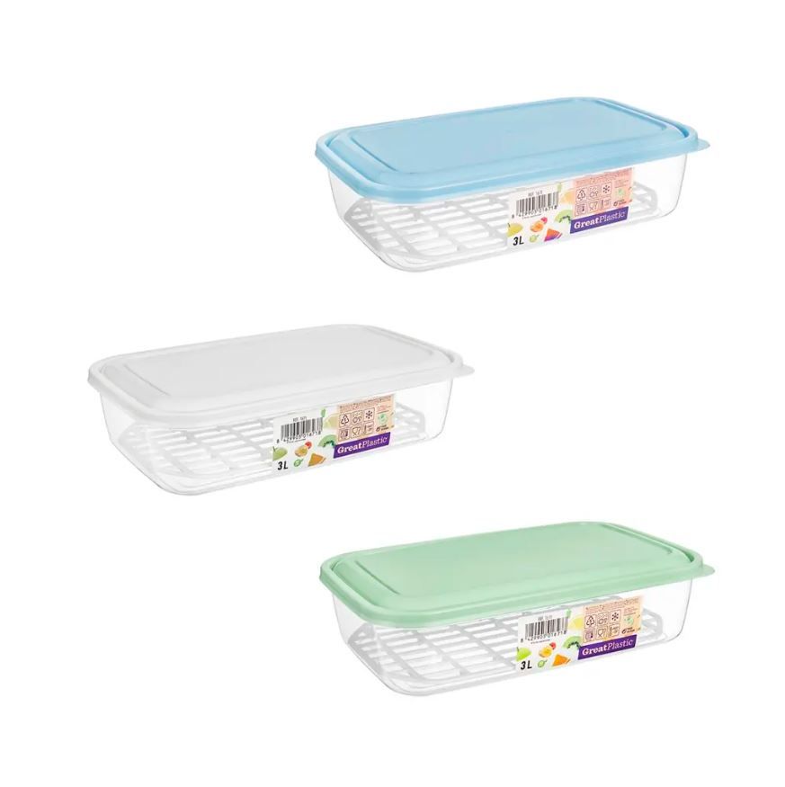 BOITE RECTANGULAIRE ARAL 3L AVEC GRILLE