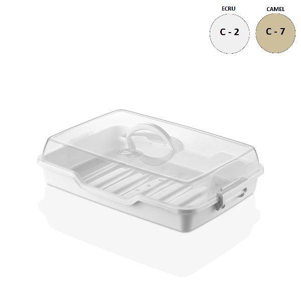 RECHTHOEKIG CAKE DOOS 34X24X8.5CM