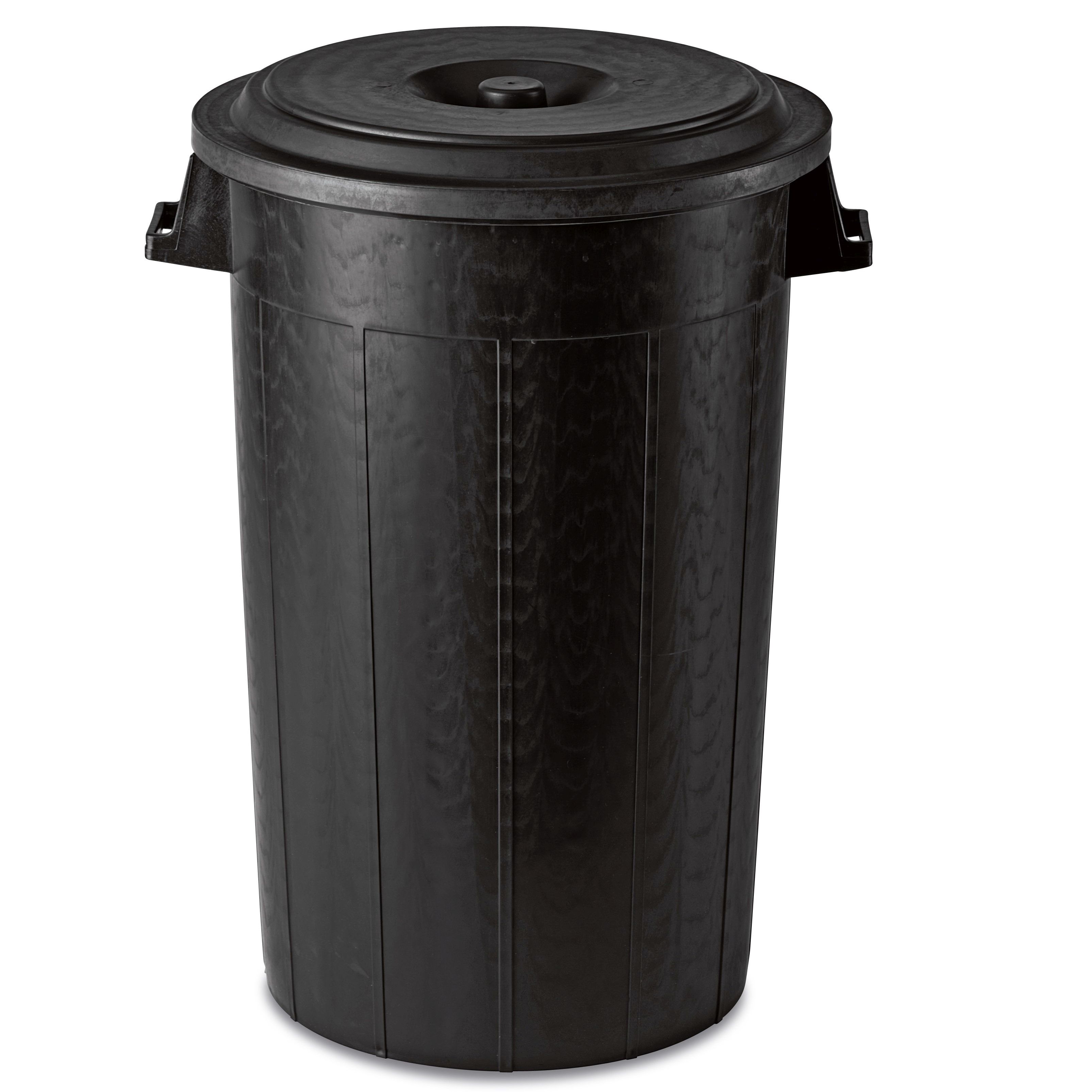 STRAAT VUILNISBAK 100L ZWART