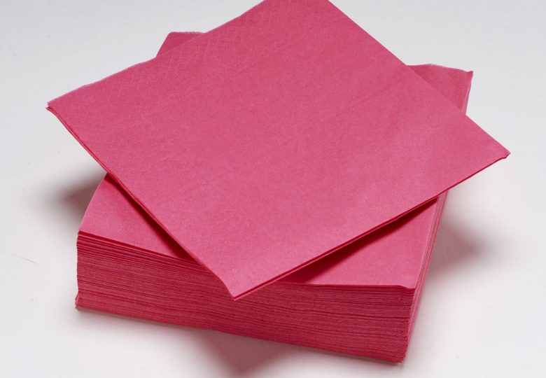 40 SERVIETTES  COCKTAIL FUSHIA 25X25CM