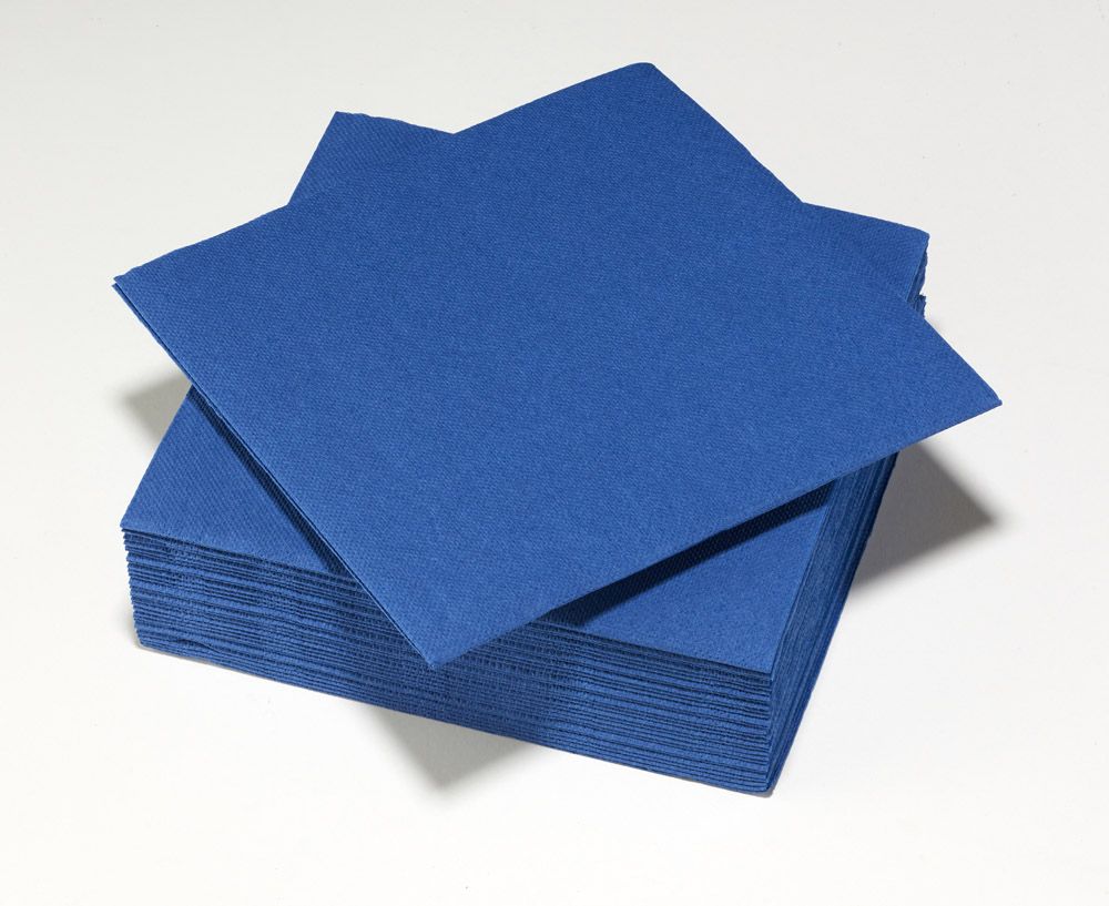 30 DONKER BLAUW SERVETTEN 38X38CM