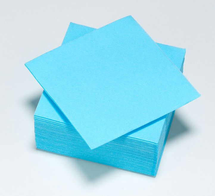 30 CARIBISCH BLAUW SERVETTEN 38X38CM