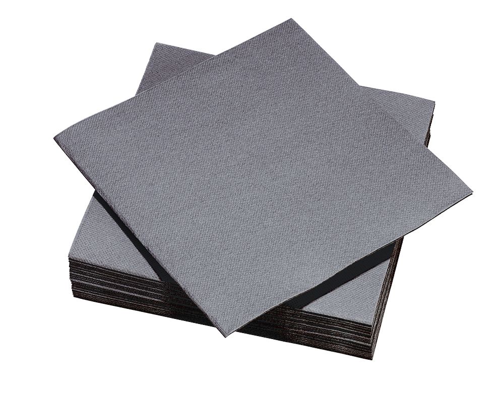 30 ANTHRACITE SERVETTEN 38X38CM