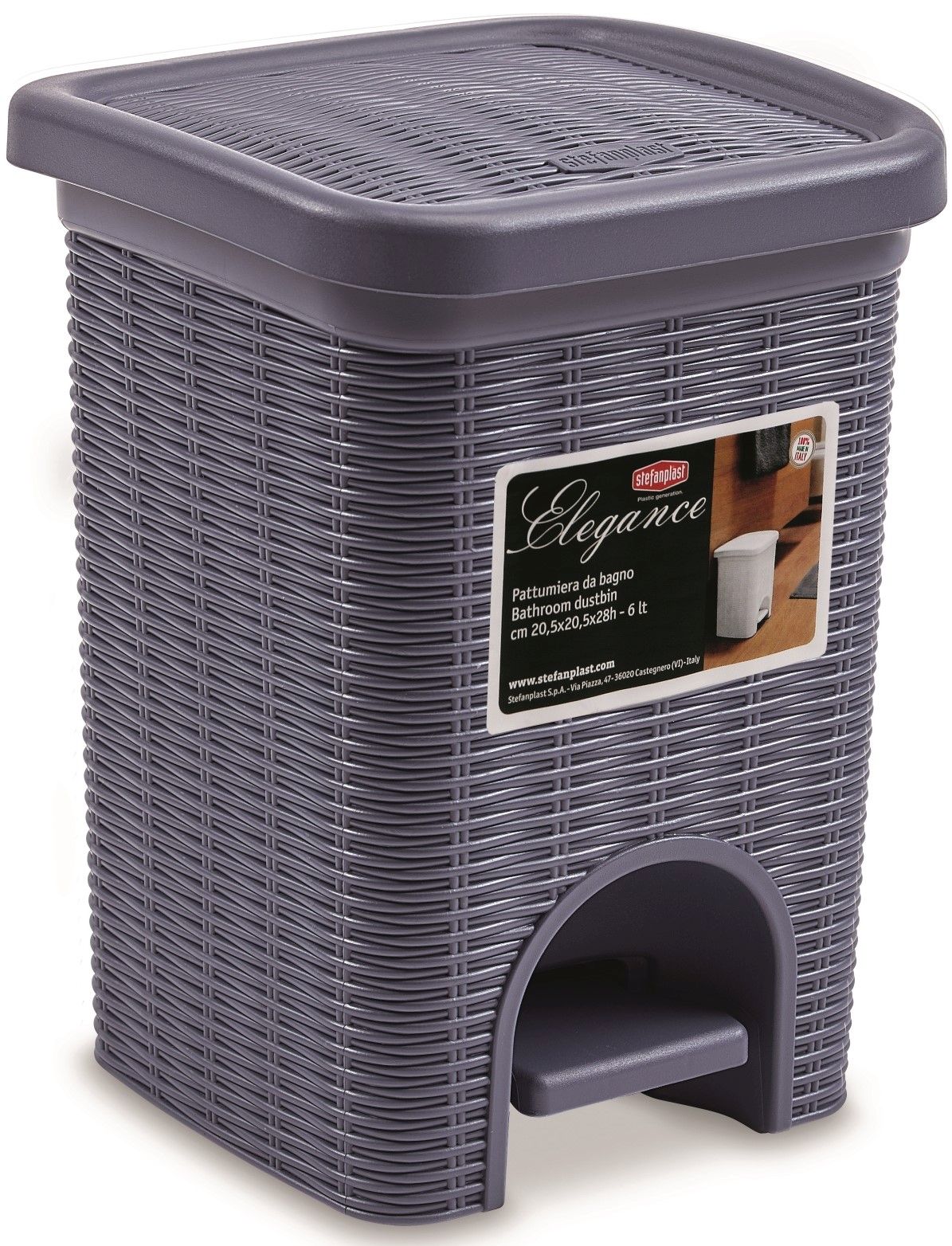 PEDAALEMMER ELEGANCE 6L BLAUW