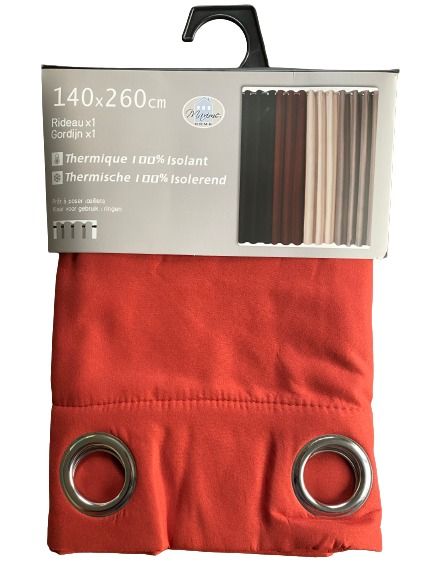 THERMISCHE GORDIJN 140X260CM ROOD