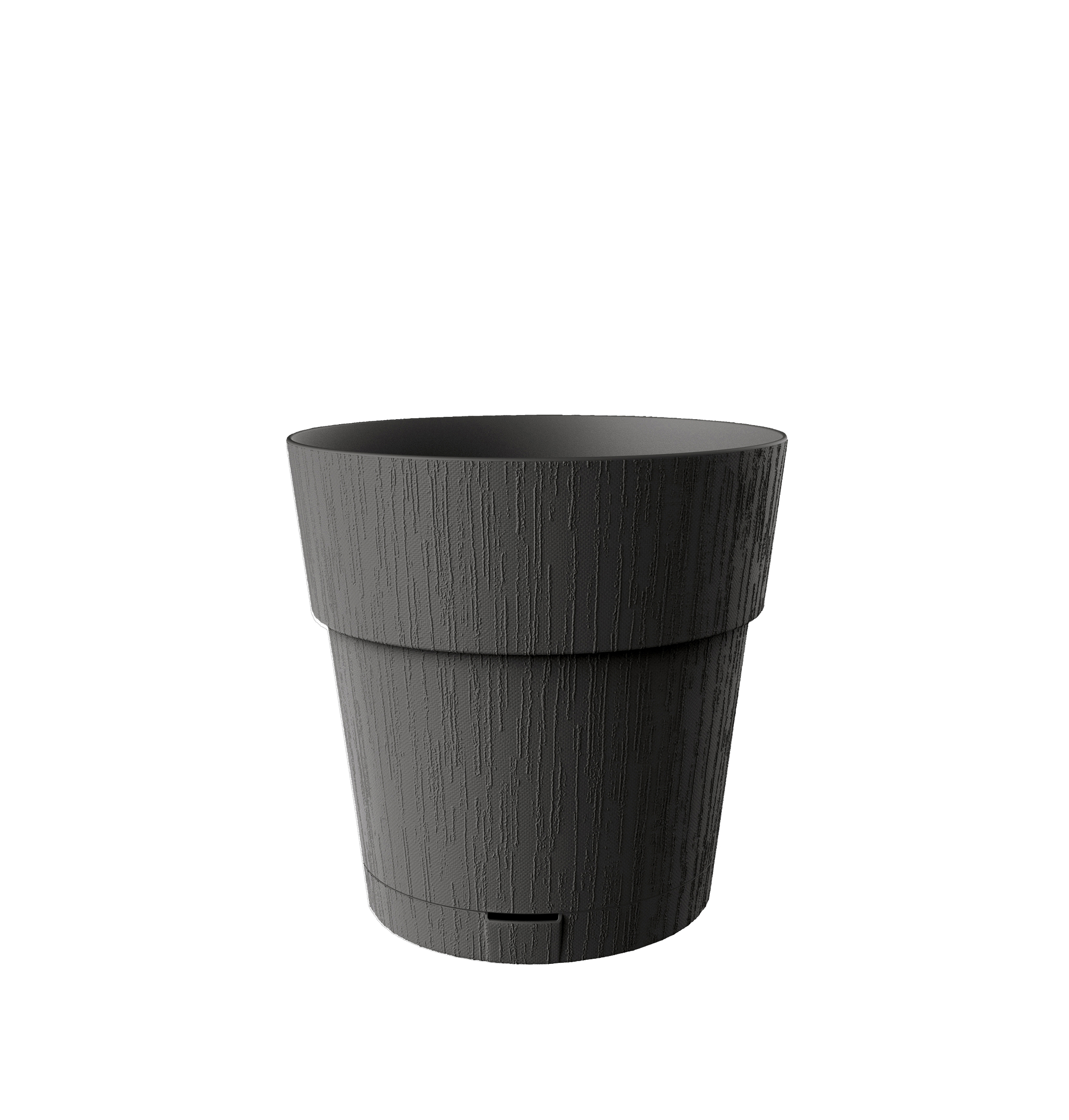 CACHE POT 1.5L ETHICA GRAPHITE 15 CM