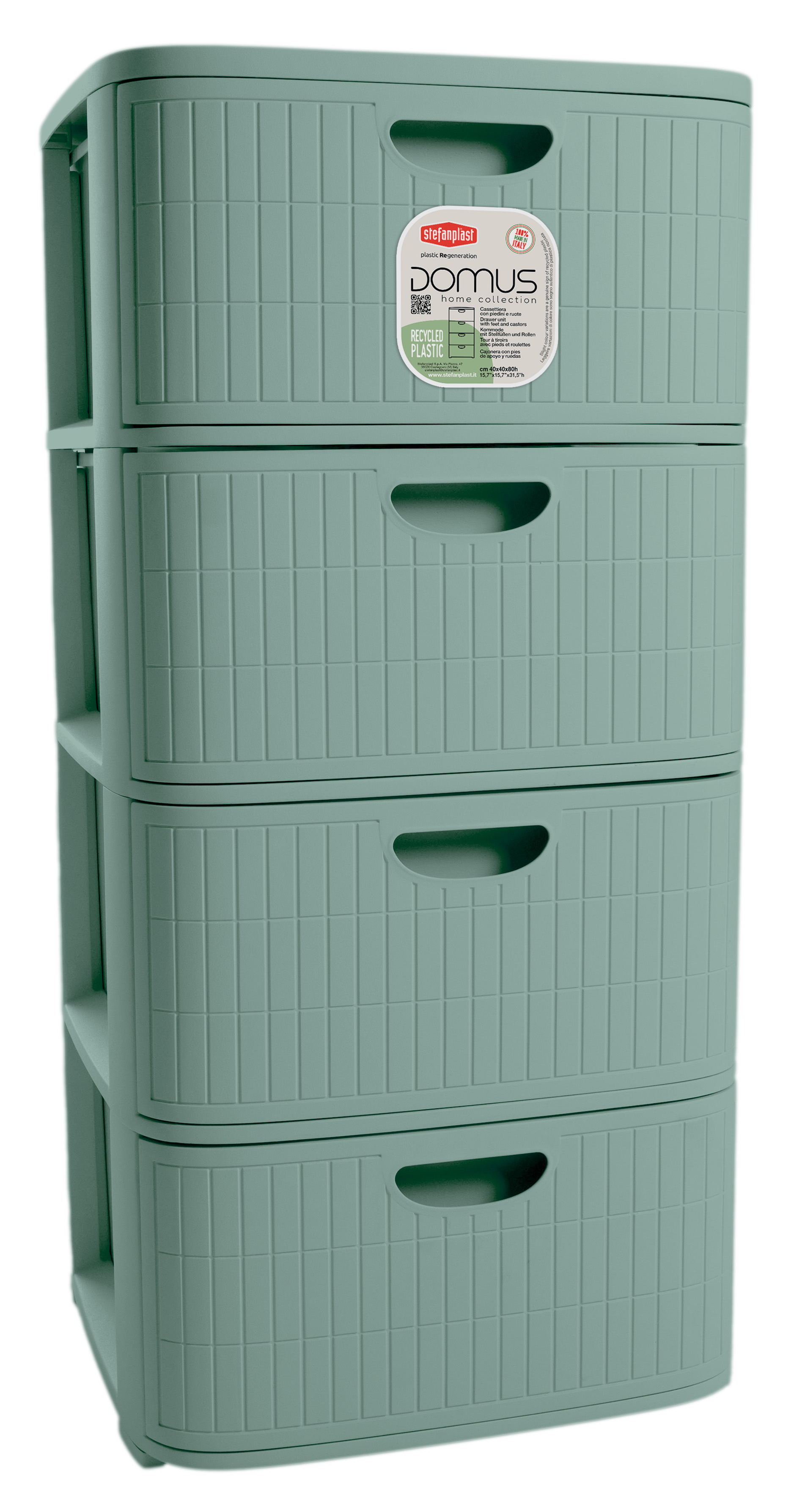 DOMUS GROEN TOREN MET 4 LADEN