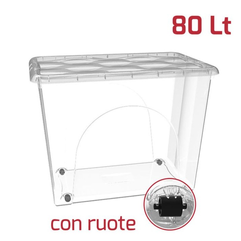 OPBERG BOX 80L 40X60XH.45 CM WIELEN