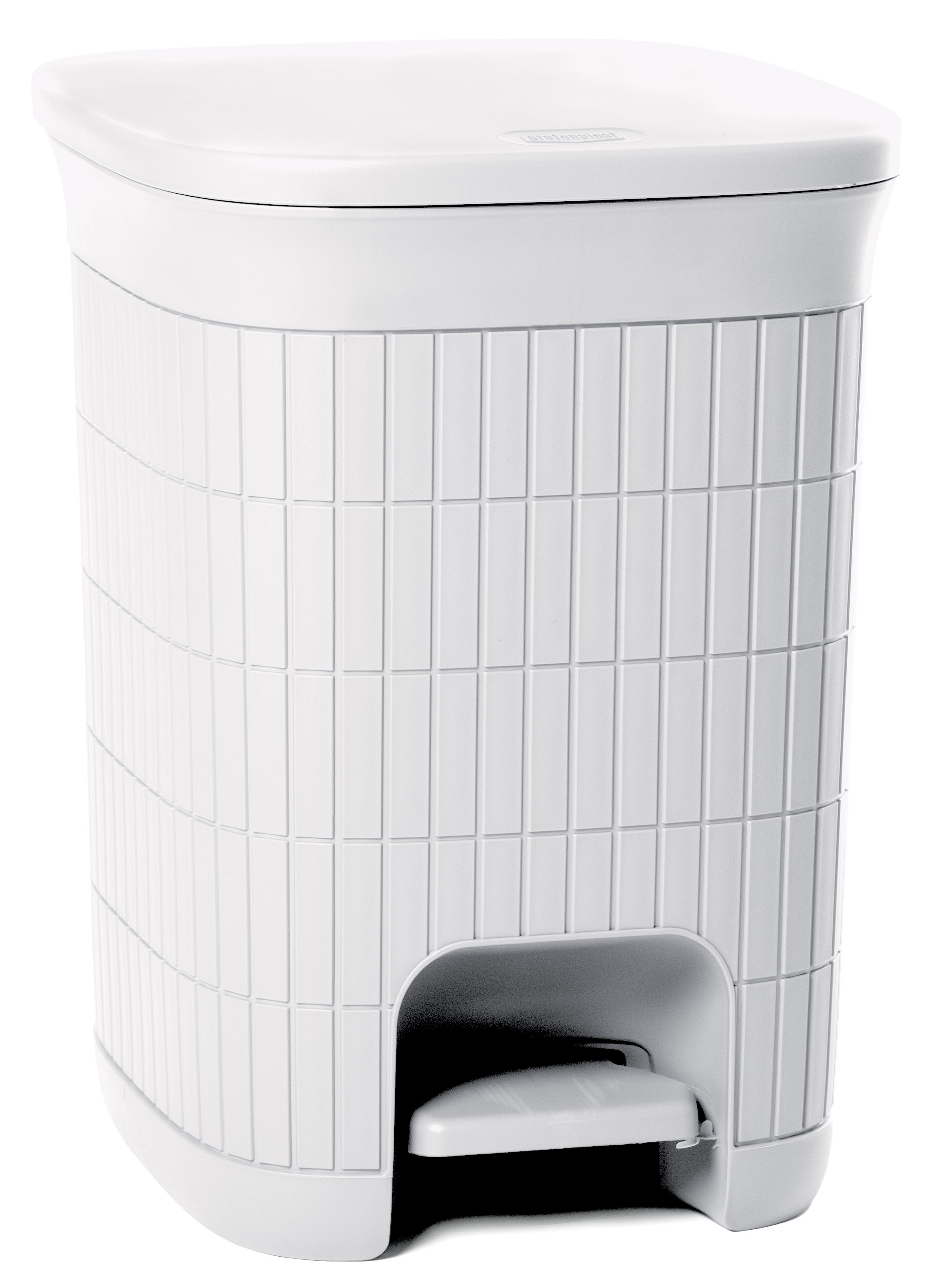 DOMUS 20LT WIT AFVALBAK