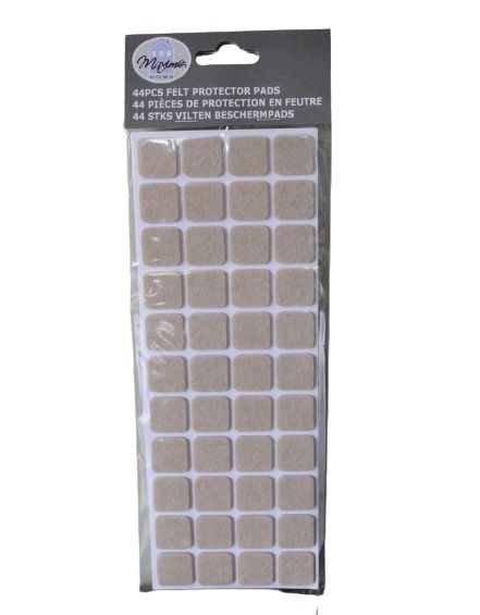 VILTJES VOOR MEUBELS 20X20MM 44PCS