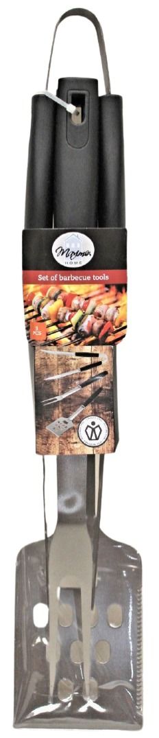 SET 3 BBQ ACCESSOIRES INOX EN PP