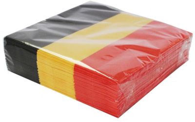 50 SERVETTEN BELGIE 33X33CM