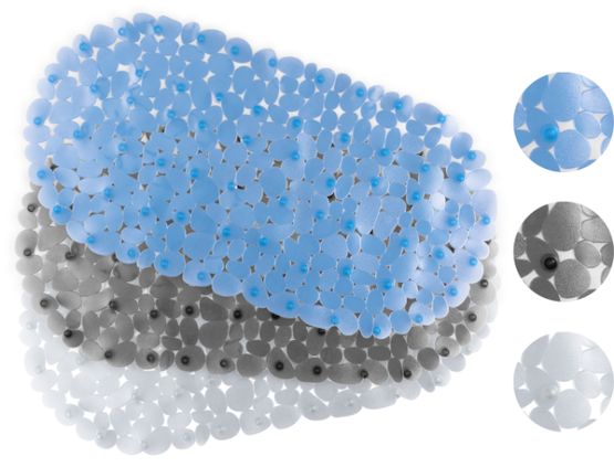 OVAAL PVC BAD MAT 67X36CM