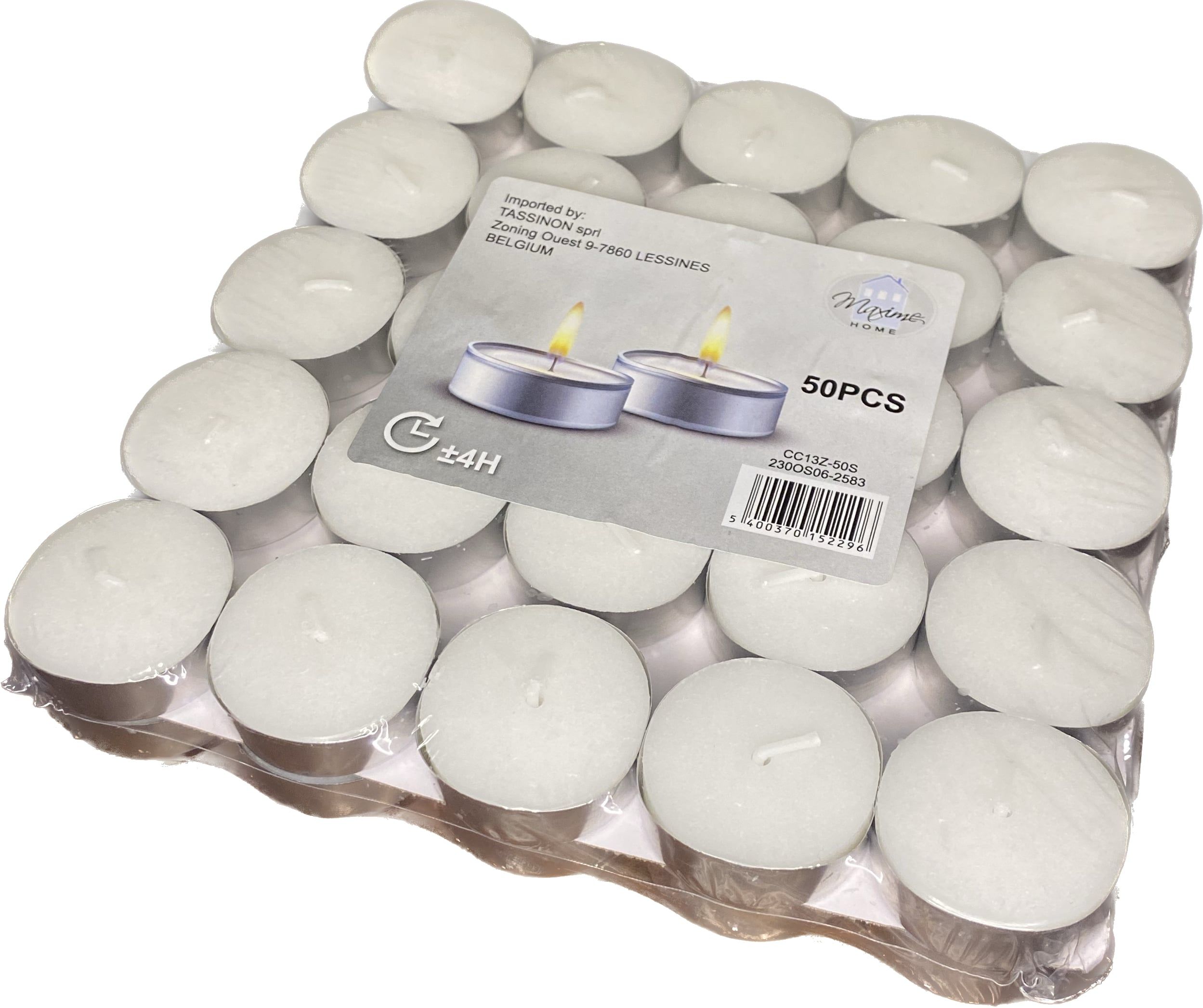 50 BOUGIES CHAUFFE PLAT 18.5X18.5X3CM