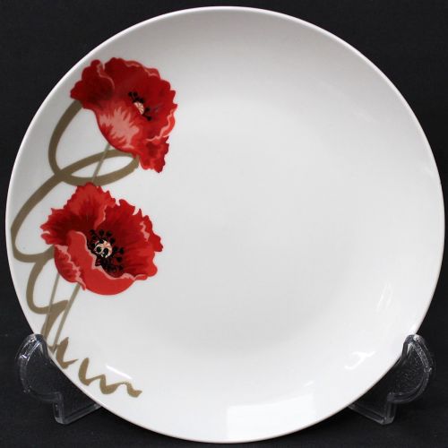 ASSIETTE DESSERT "COQUELICOT" DIA.19CM