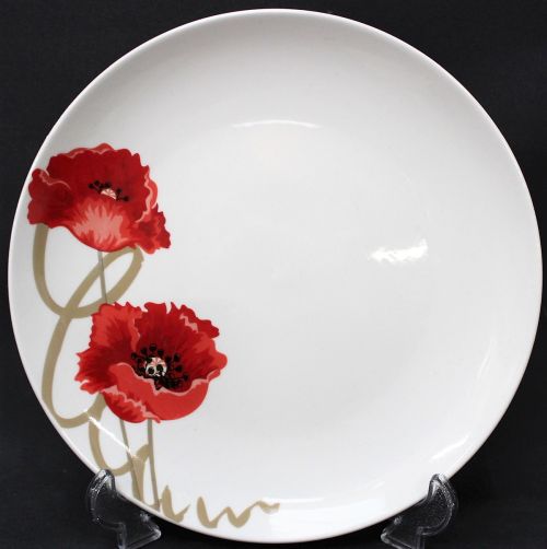 PLAT BORD "COQUELICOT" DIA.26.5CM