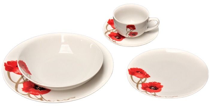 ROND SERVIES 30 STUKS "COQUELICOT"