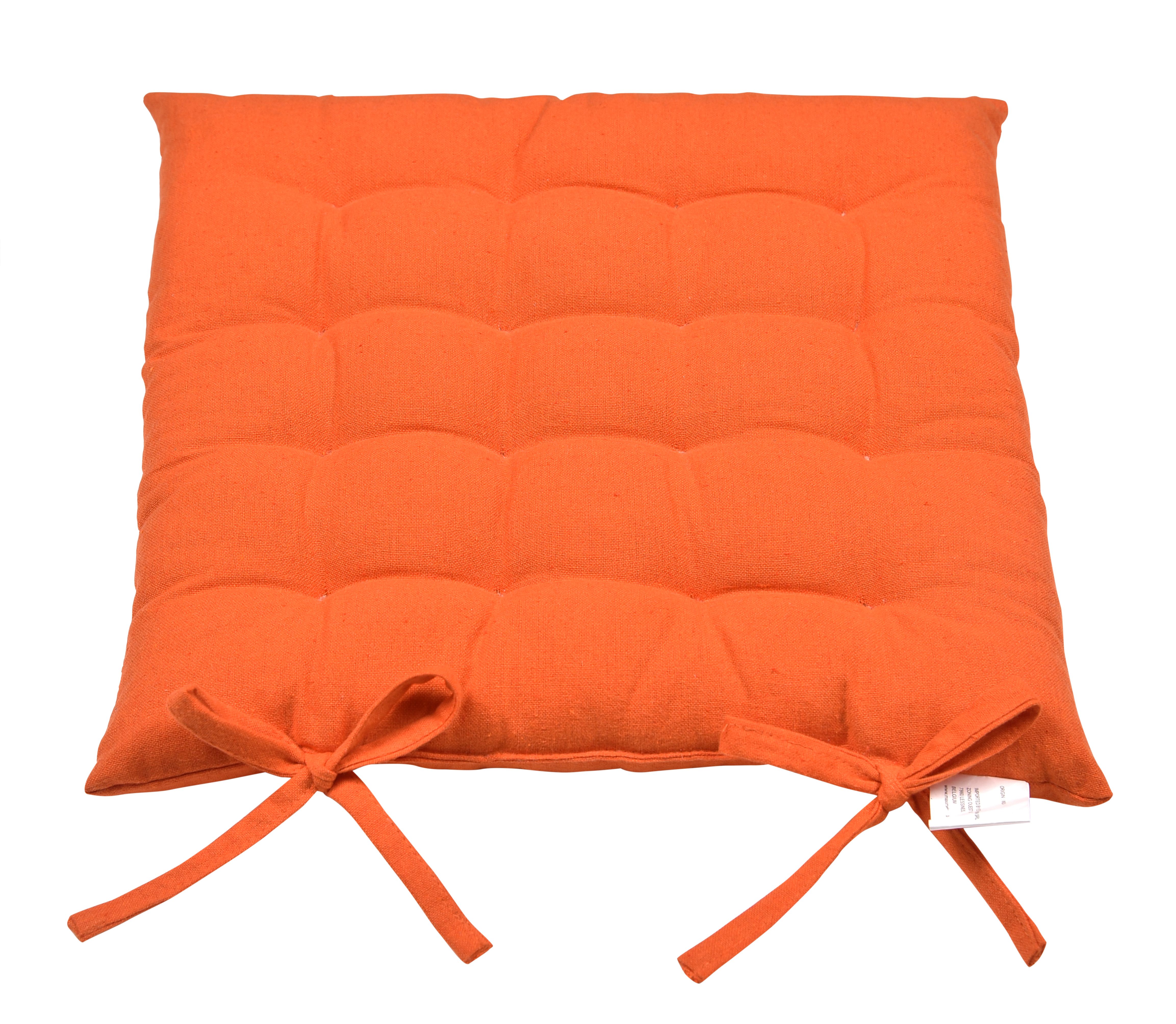COUSSIN DE CHAISE 40X40X5CM 680G ORANGE