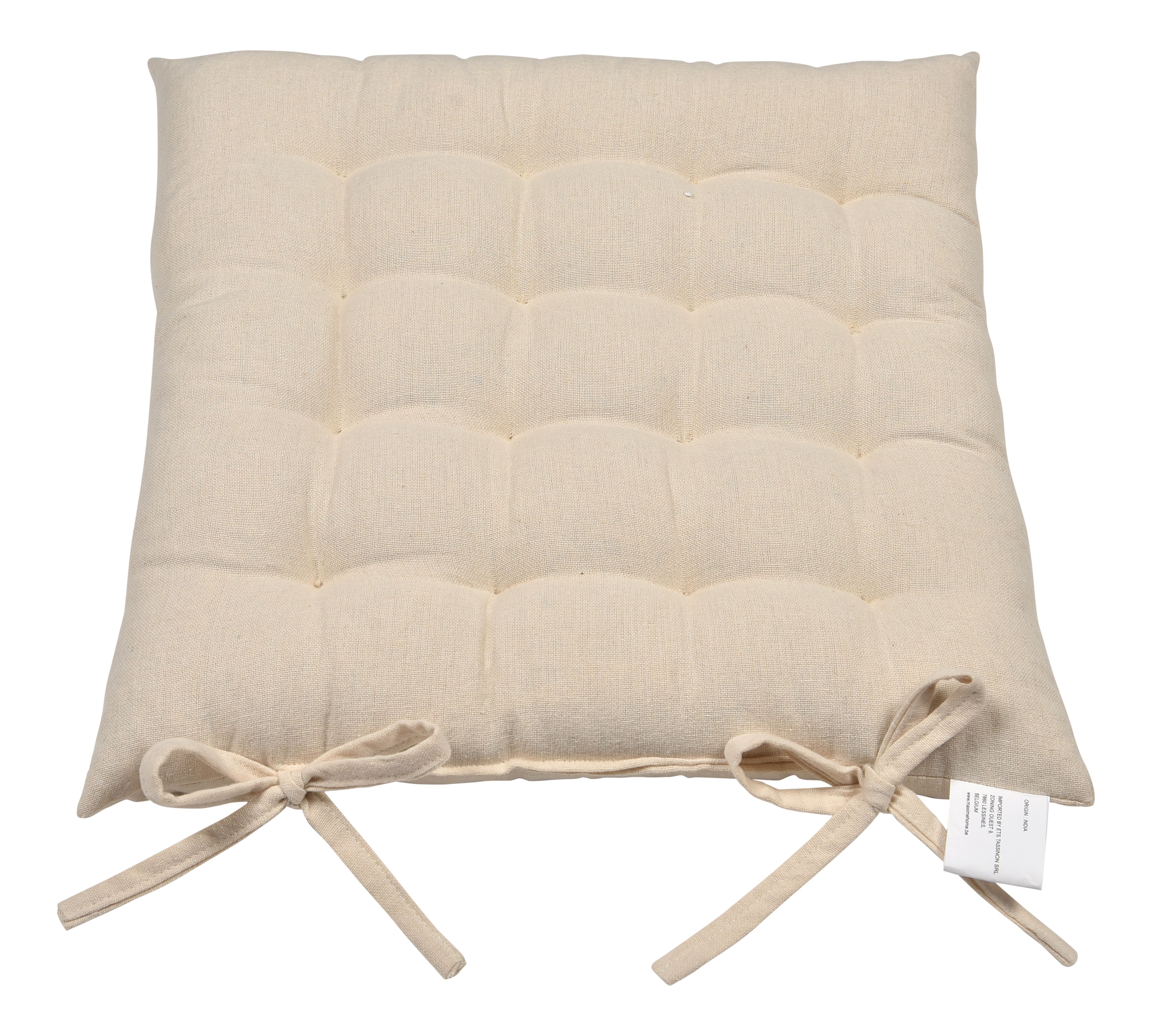 COUSSIN DE CHAISE 40X40X5CM 680G BLANC