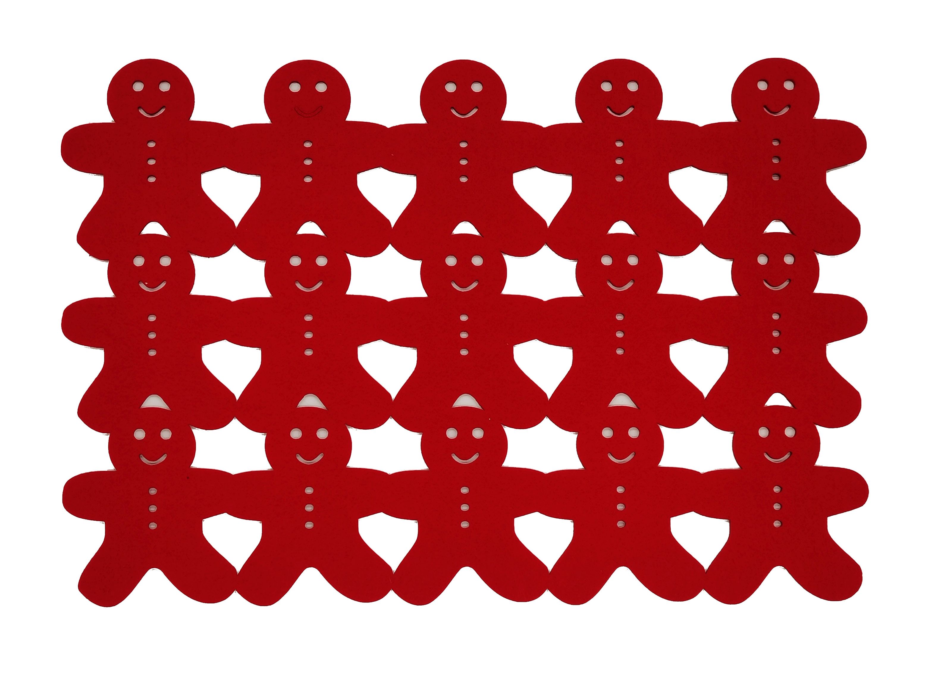 RODE VILT PLACEMAT 45X30CM