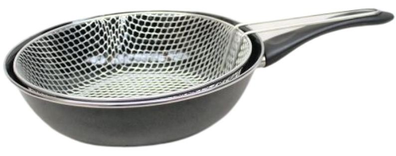 POELE A FRITURE EN EMAIL DIA.26CM