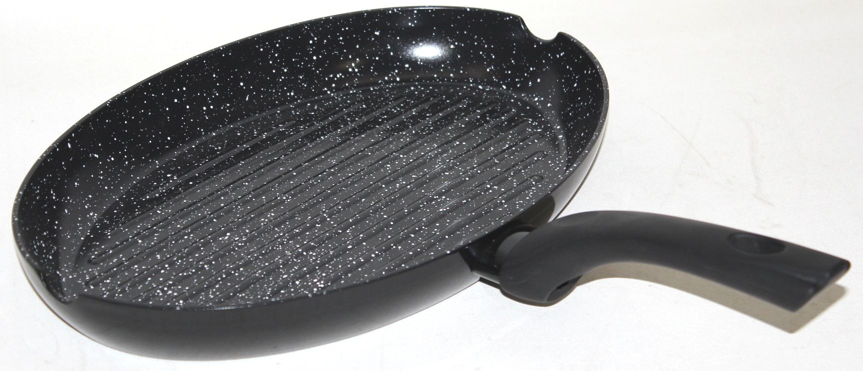 GRILL A POISSON OVALE CERAMIQUE MARBRE