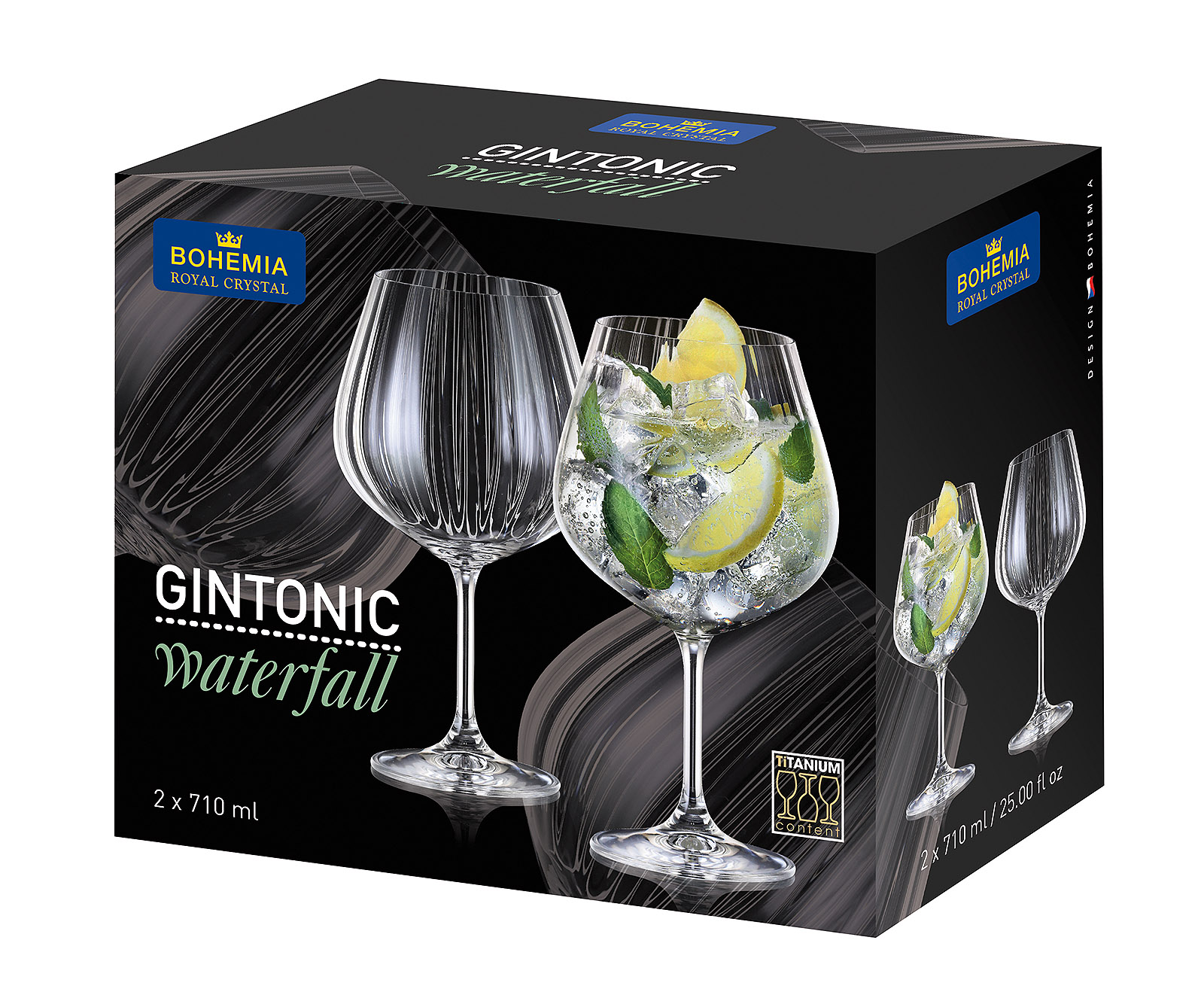 SET VAN 2 GIN GLAZEN 710ML