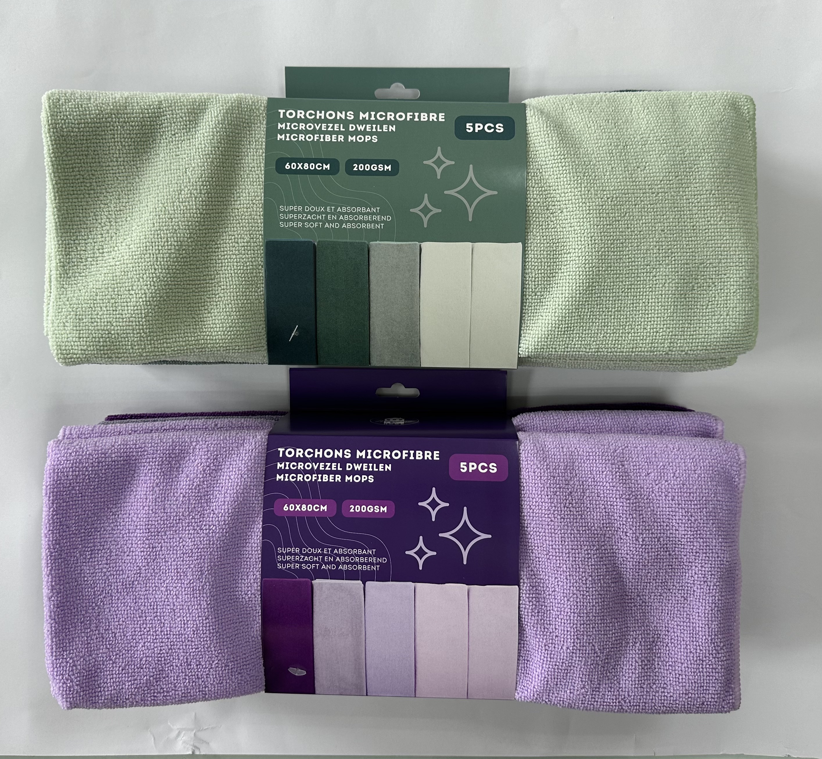 SET 5 DWEILEN MICROVEZEL 60X80CM