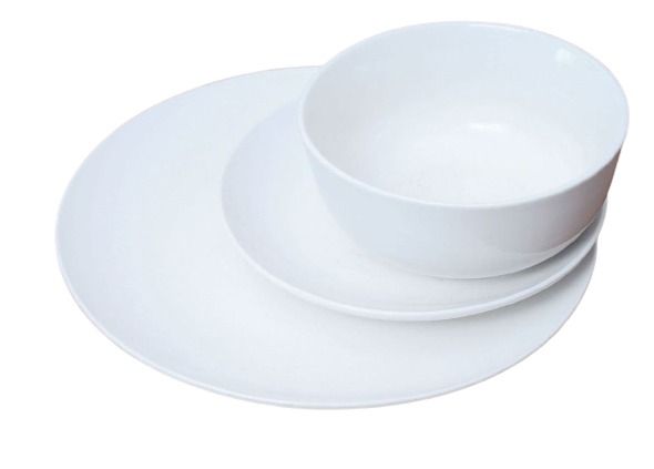 WIT ROND SERVIES 12 STUKS