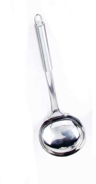 LOUCHE EN INOX 30X9CM