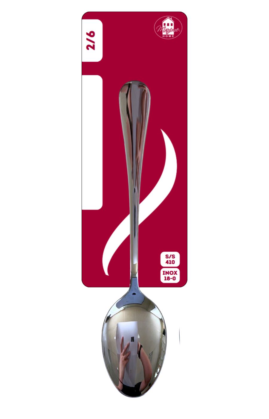 SET DE 2 CUILLERES A SOUPE INOX 20.4CM