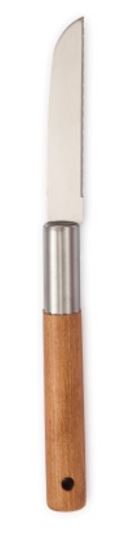 COUTEAU DE CUISINE EN INOX ET ACACIA