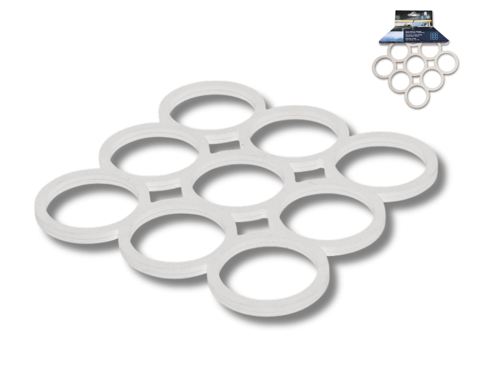 SILICONEN ONDERZETTER 15,5X15,5X0,7 CM