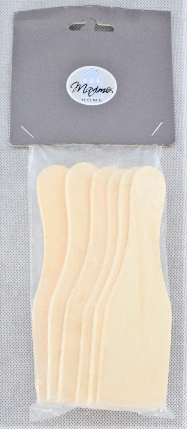 SET 6 SPATULES A RACLETTE 15X6X0.6CM