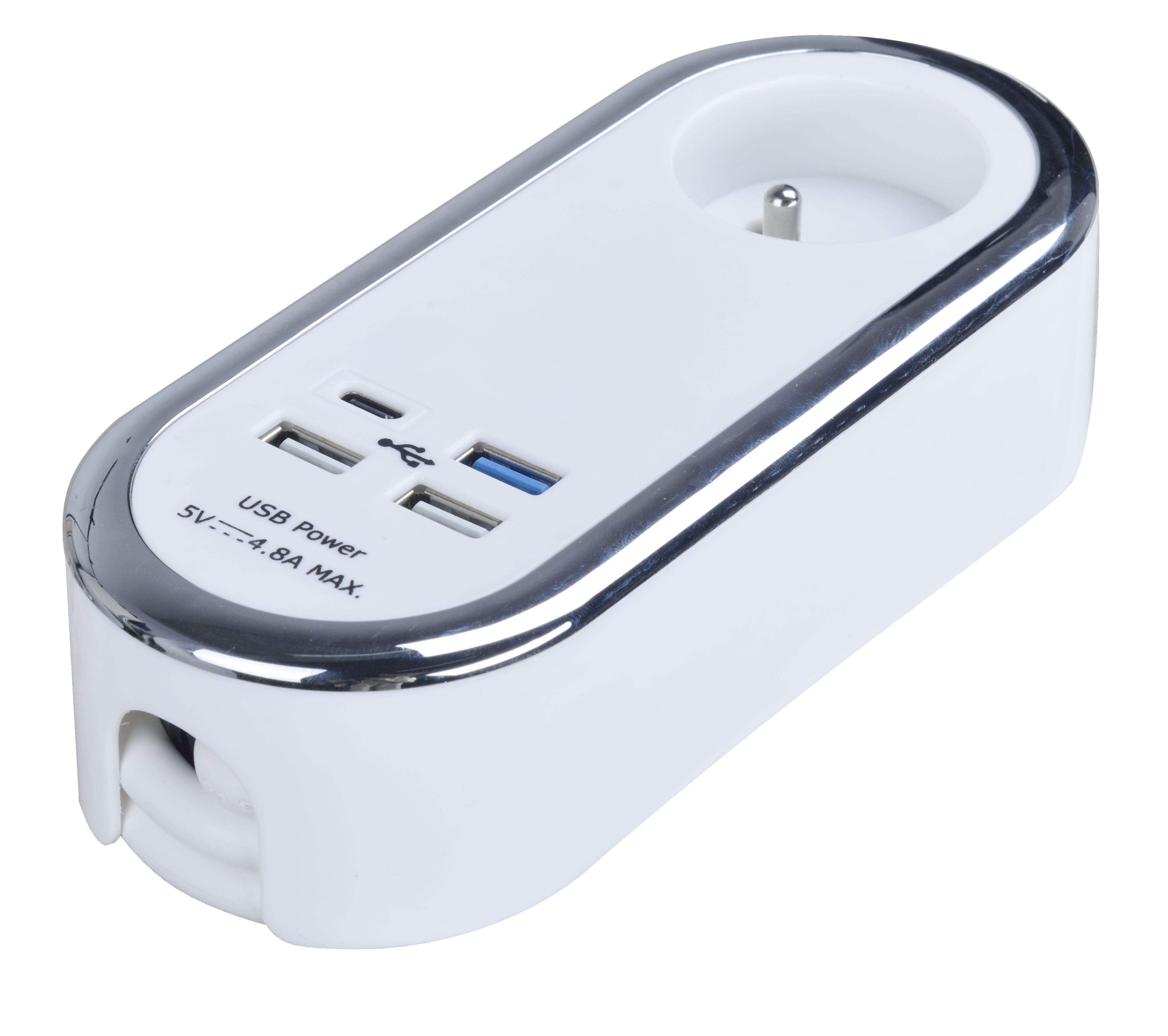 EENVOUDIGE STEKKERDOOS +2USB +1USBF