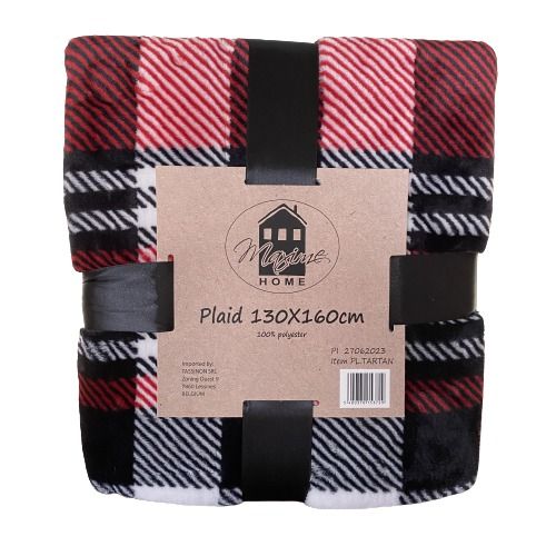 PLAID "TARTAN" 130X160CM - 300GSM