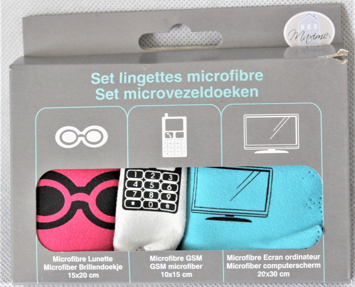 SET DE 3 LINGETTES LUNETTES ET ECRANS