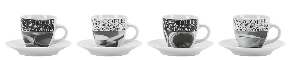 EXPRESSO KOPJE "COFFEE" 9CL + ONDER KOPJ