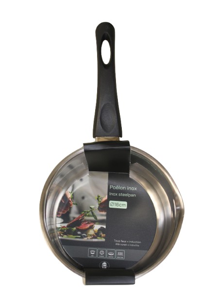 POELON A BEC DIA.16CM EN INOX 18/8
