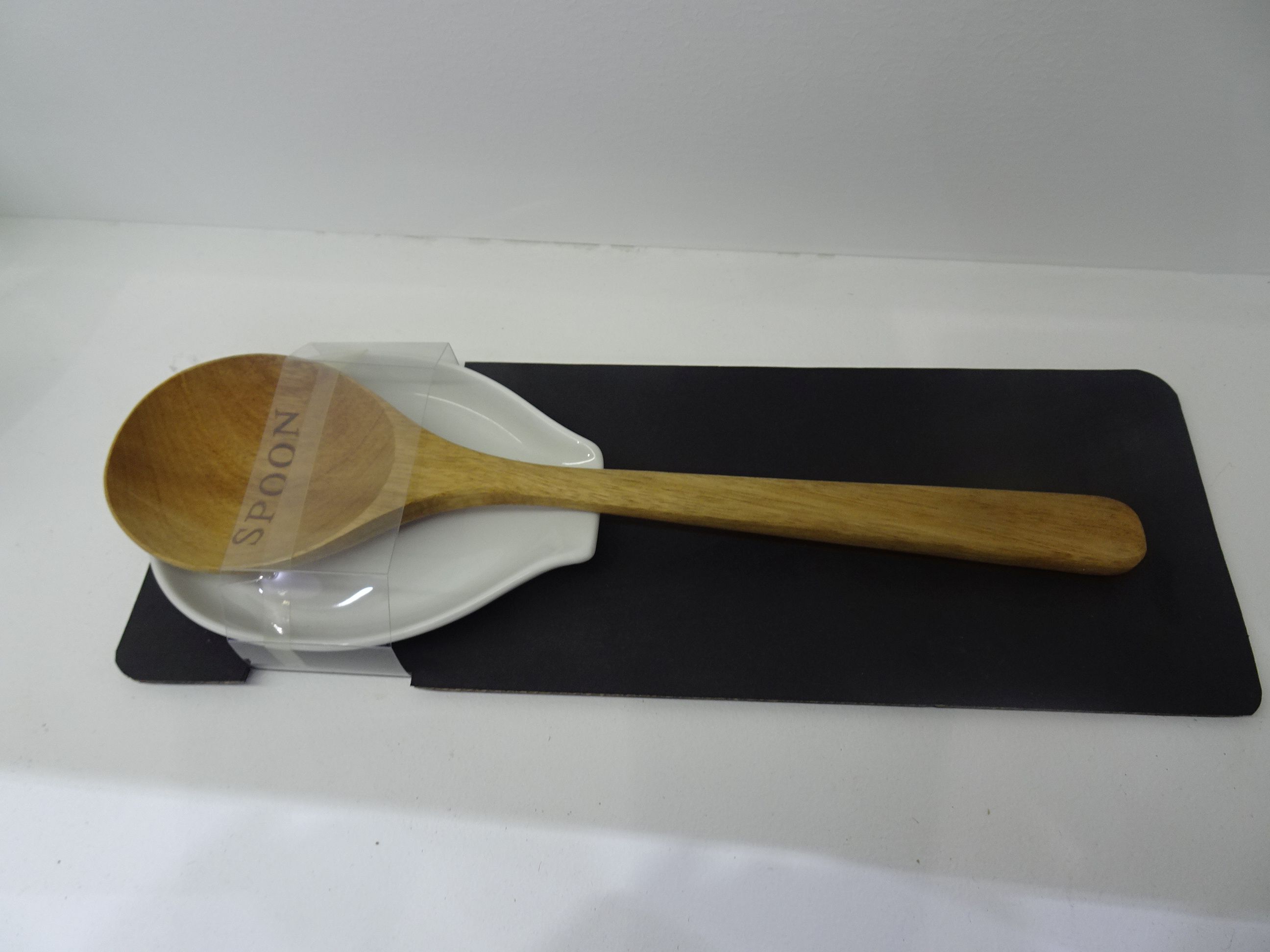 SET VAN HOUTEN LEPEL + PORCELEIN HOUDER