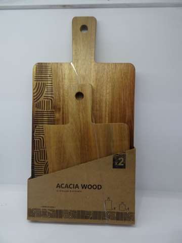 SET VAN 2 ACACIA SNIJPLANKEN