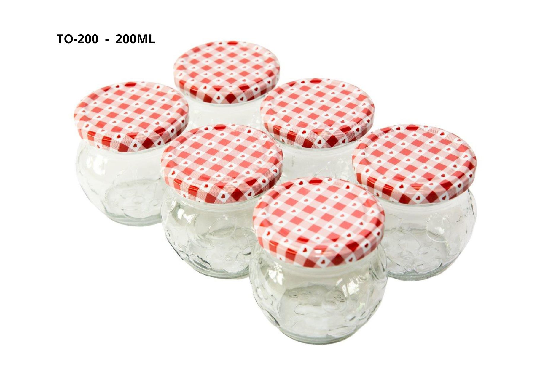 SET VAN 6 POTJES JAM VAN 200ML