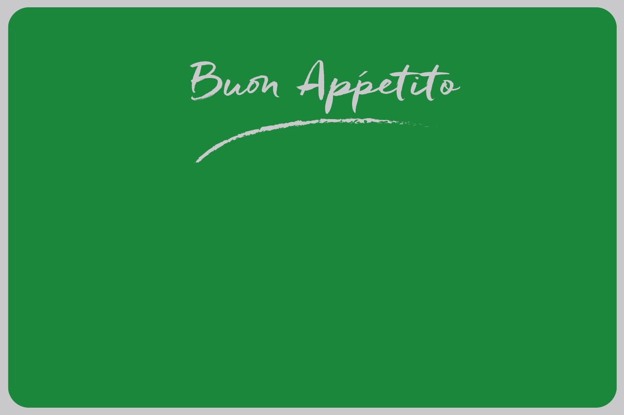 SET DE TABLE "BUON APPETITO" VERT