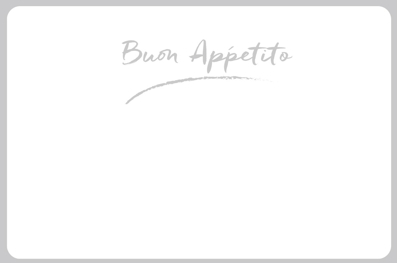 PLACEMAT "BUON APPETITO" WIT